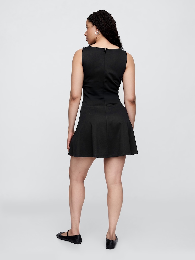 Boatneck Mini Dress