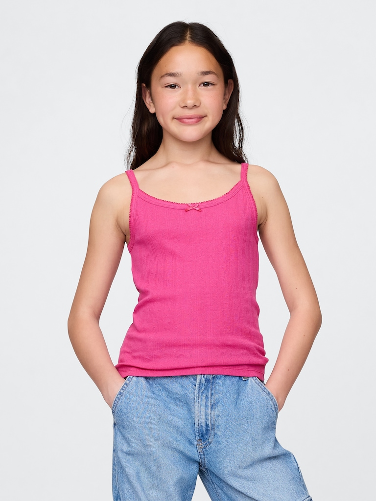 Kids Pointelle Rib Cami