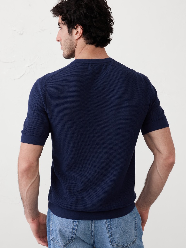 Textured Sweater T-Shirt