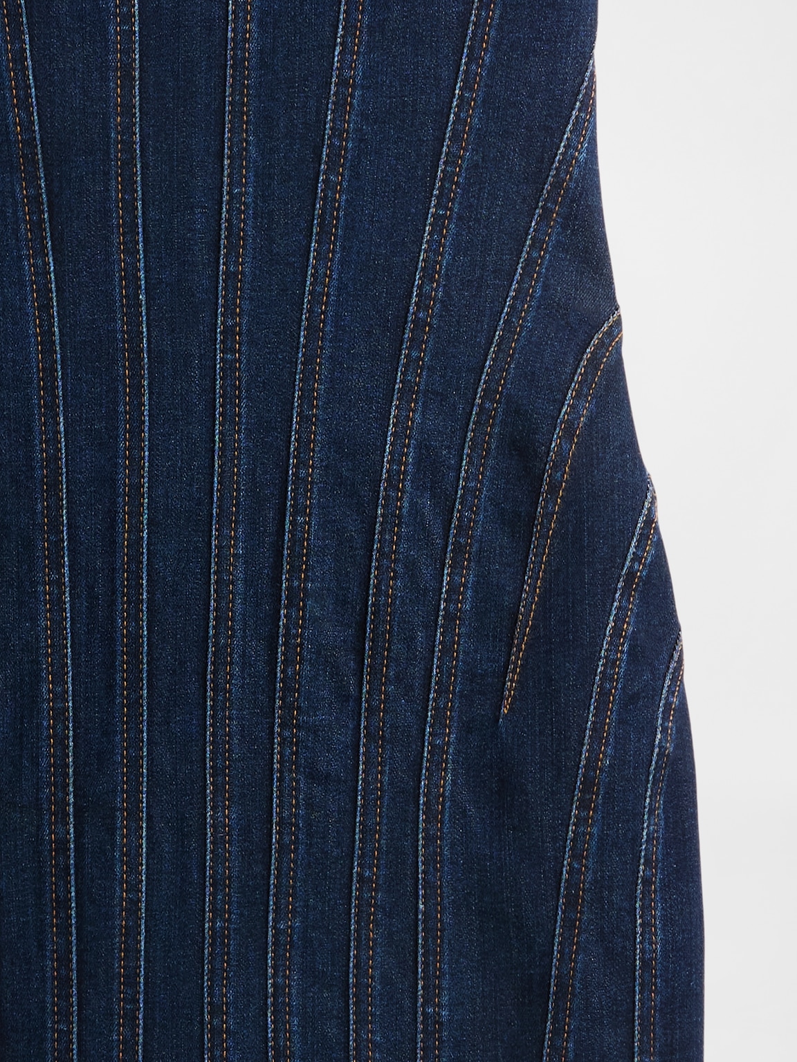 GapStudio Seamed Denim Midi Dress