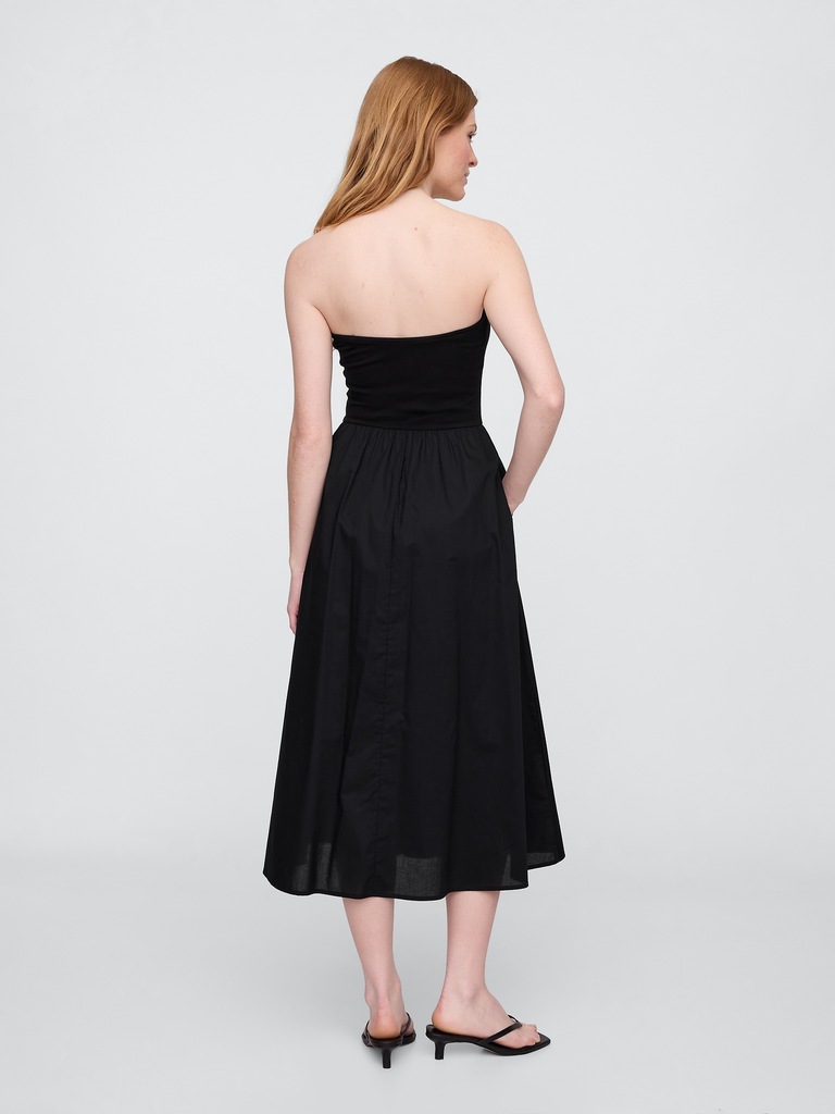 Poplin Midi Dress