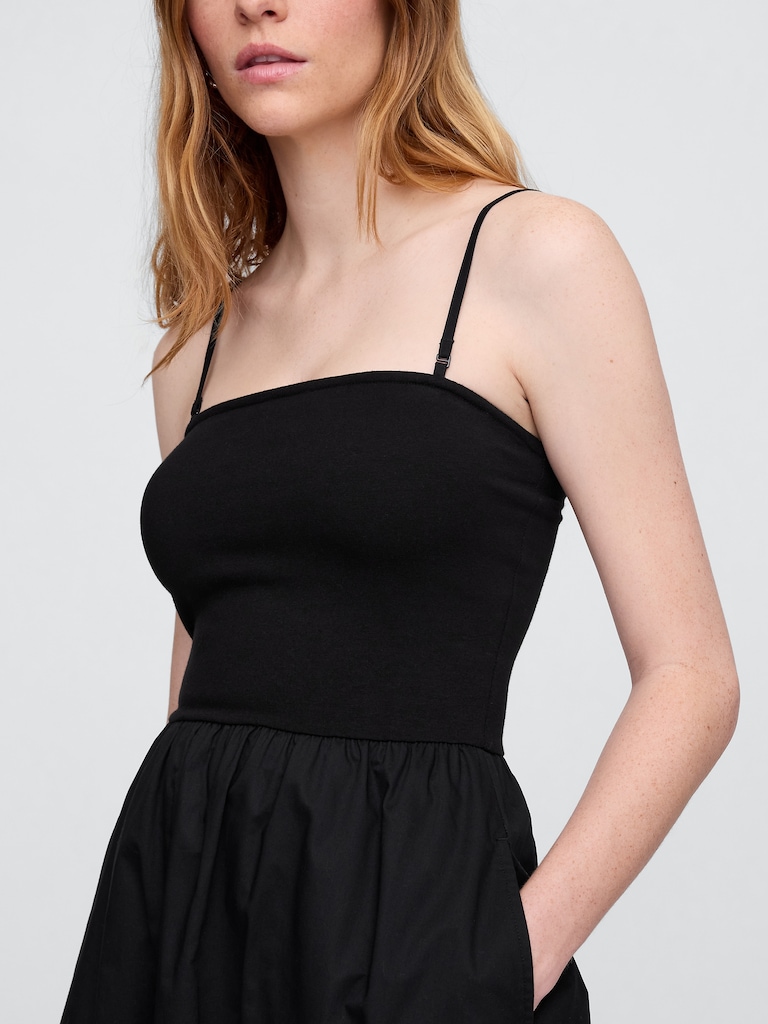Poplin Midi Dress