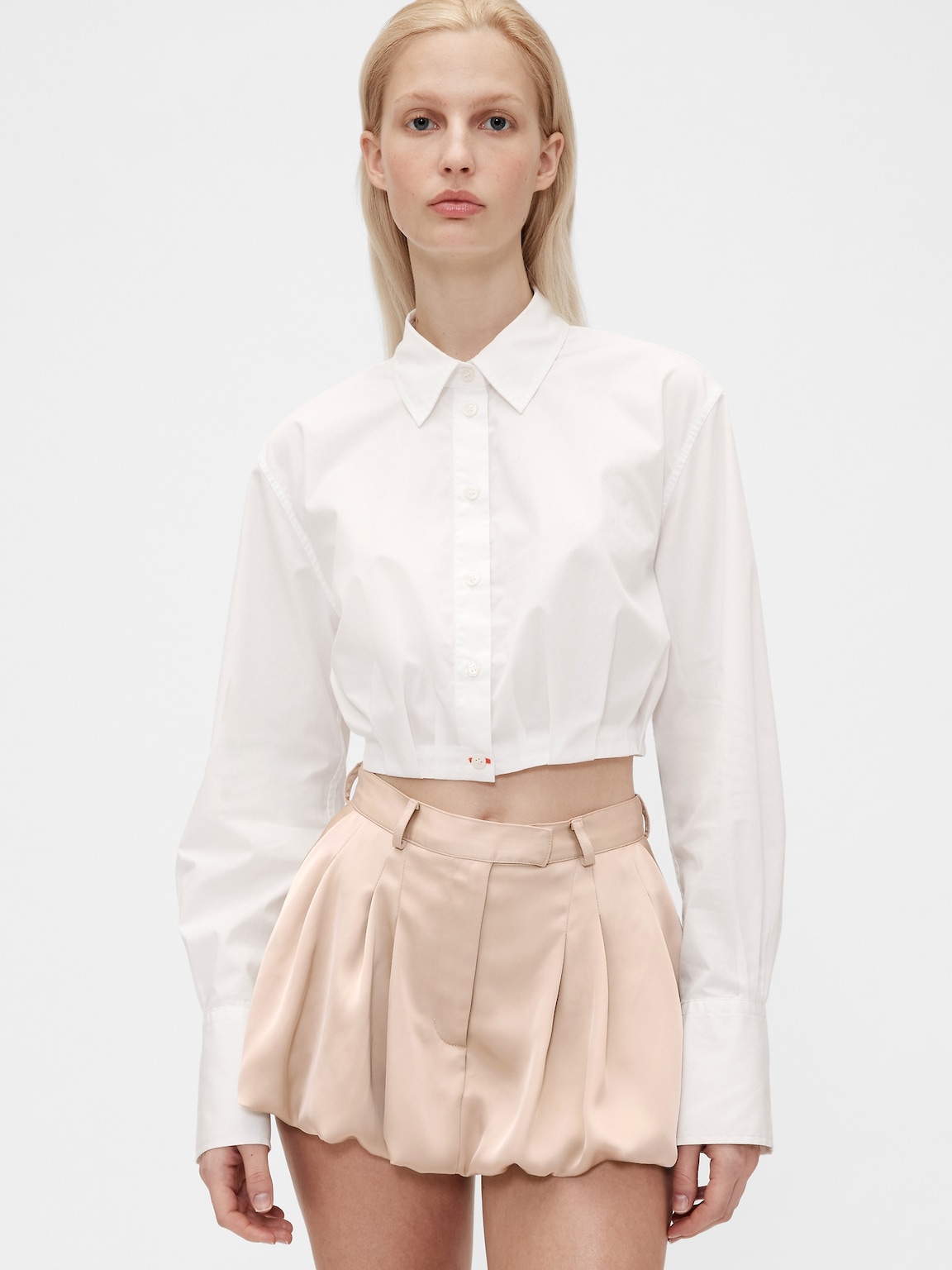 GapStudio Poplin Crop Shirt
