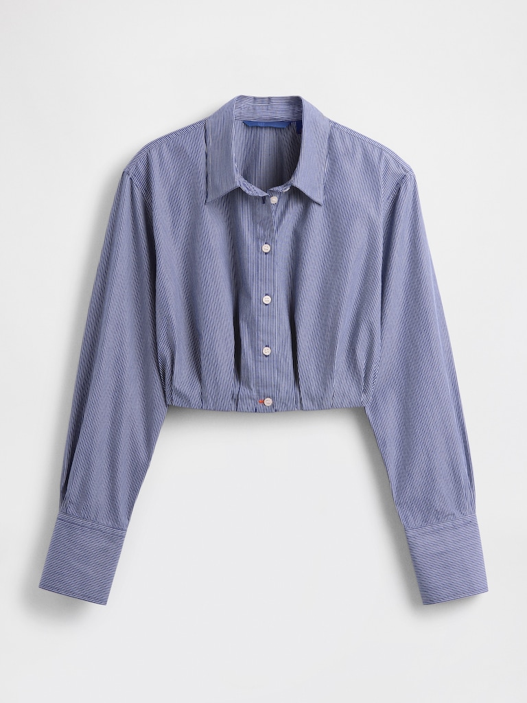 GapStudio Poplin Crop Shirt