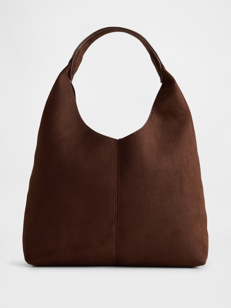 Mini Faux-Suede Handbag