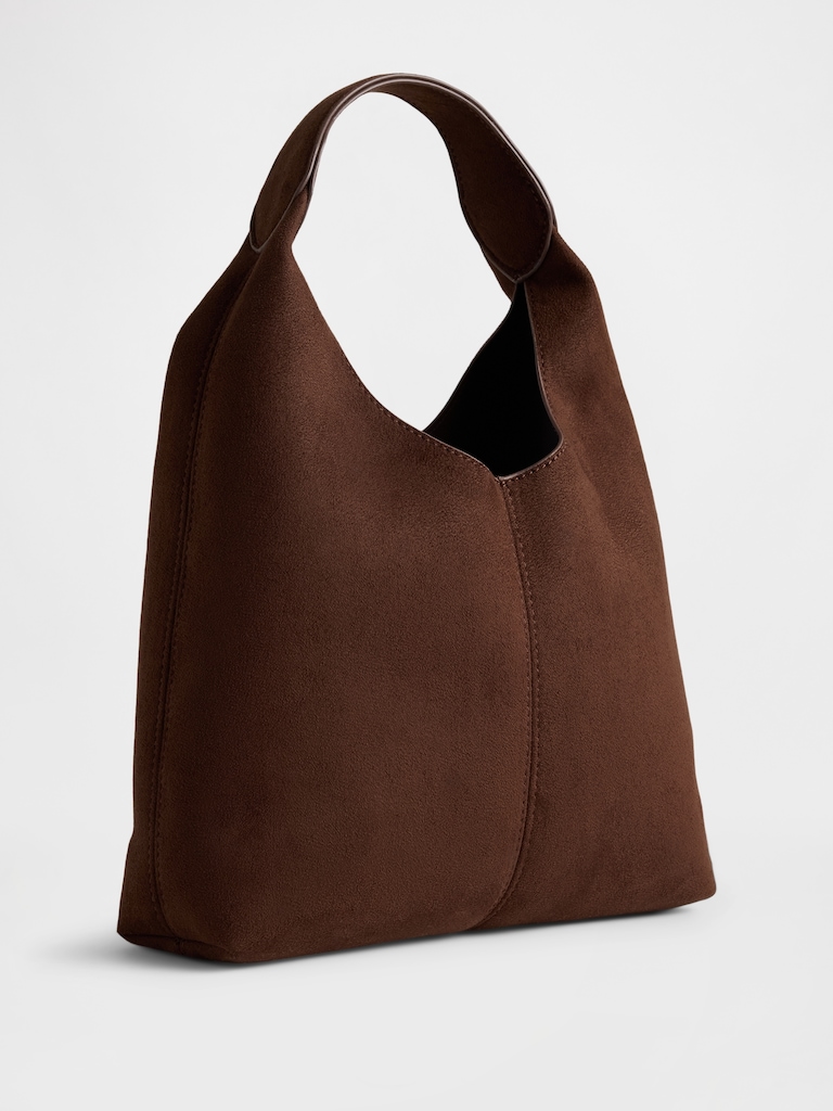 Mini Faux-Suede Handbag