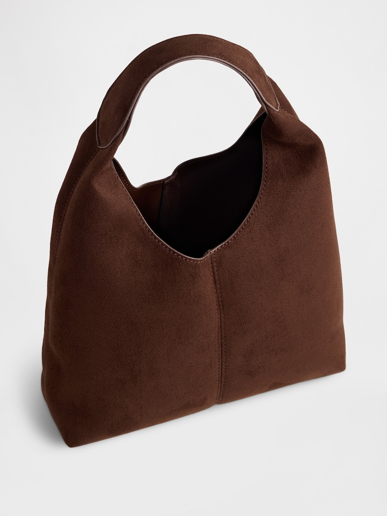Mini Faux-Suede Handbag