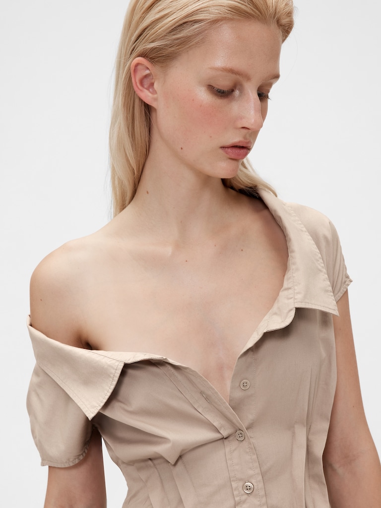 GapStudio Poplin Maxi Shirtdress