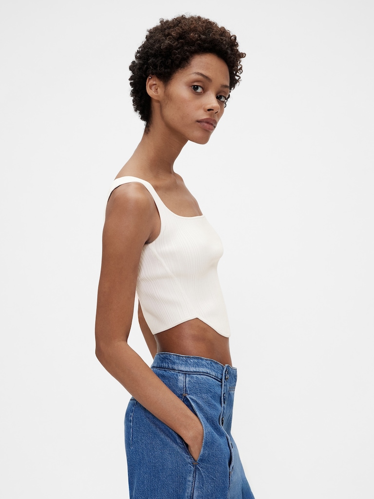 GapStudio Knit Corset Top