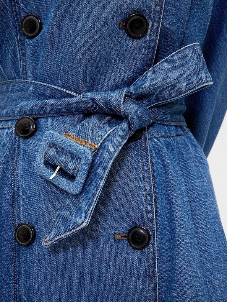 GapStudio Denim Tailored Trench Coat