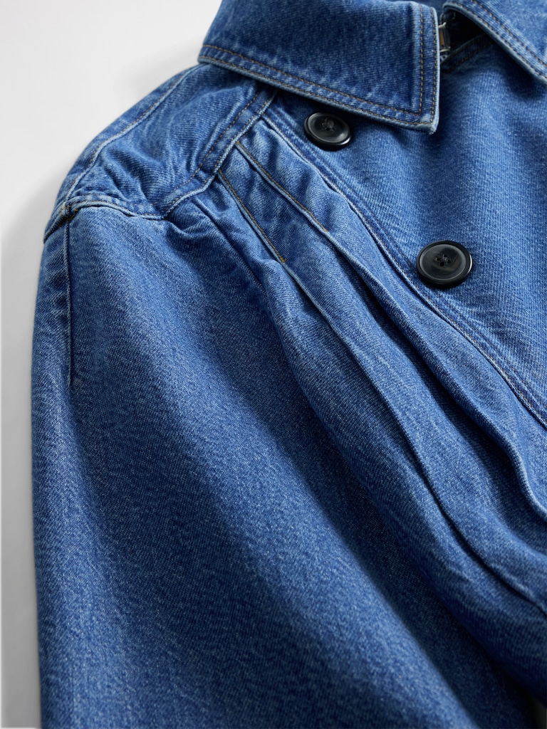 GapStudio Denim Tailored Trench Coat