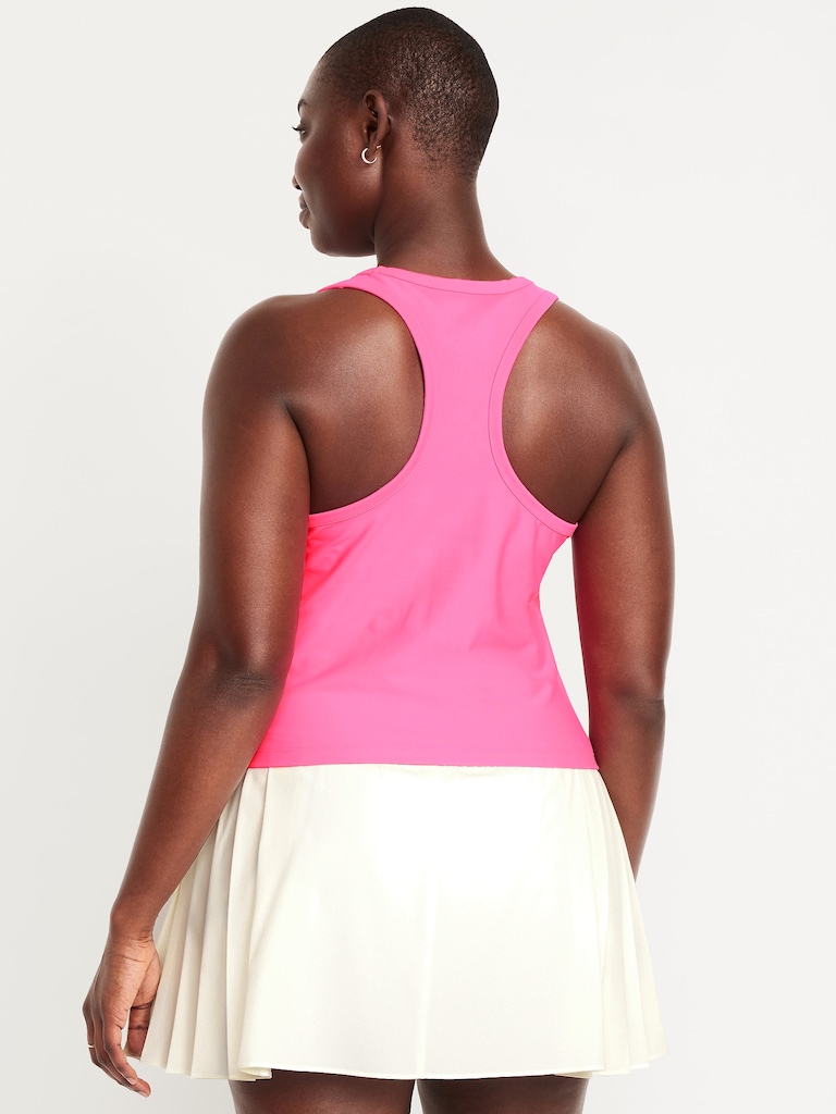PowerSoft Racerback Cropped Shell Tank