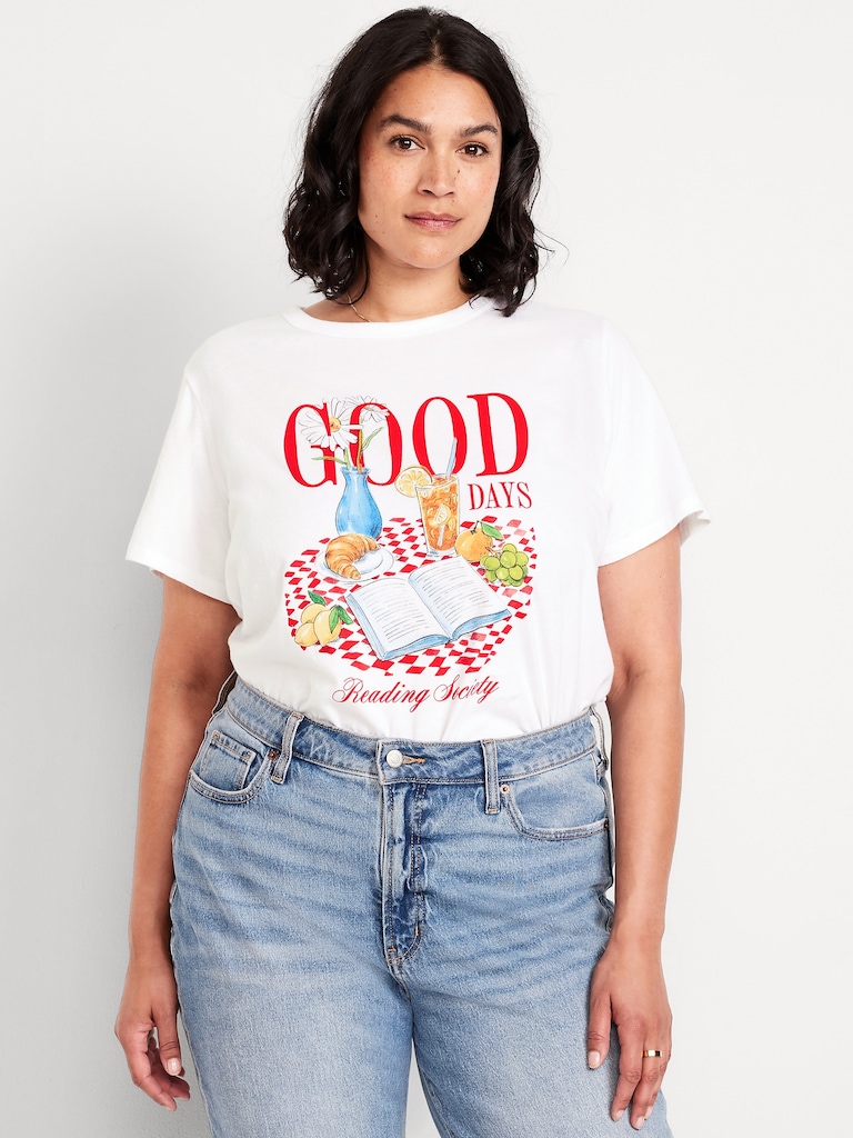 EveryWear Crew-Neck Graphic T-Shirt