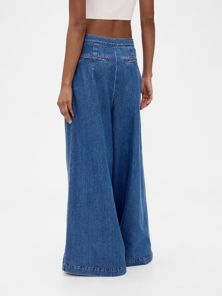 GapStudio High Rise Denim Sailor Pants