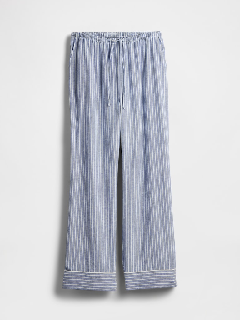 Linen-Blend PJ Pants