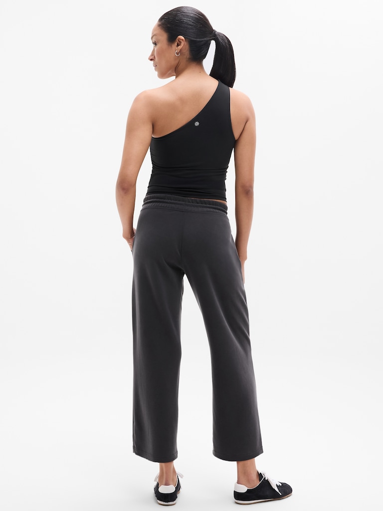 Seasoft Mid Rise Straight Crop
