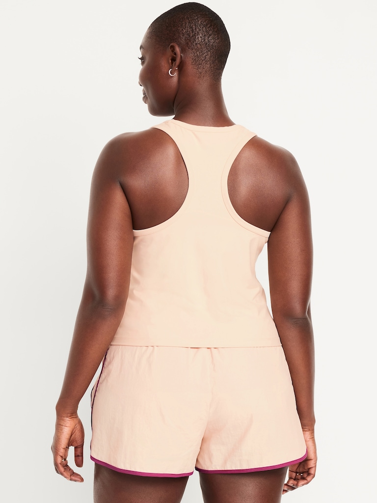PowerSoft Racerback Cropped Shell Tank