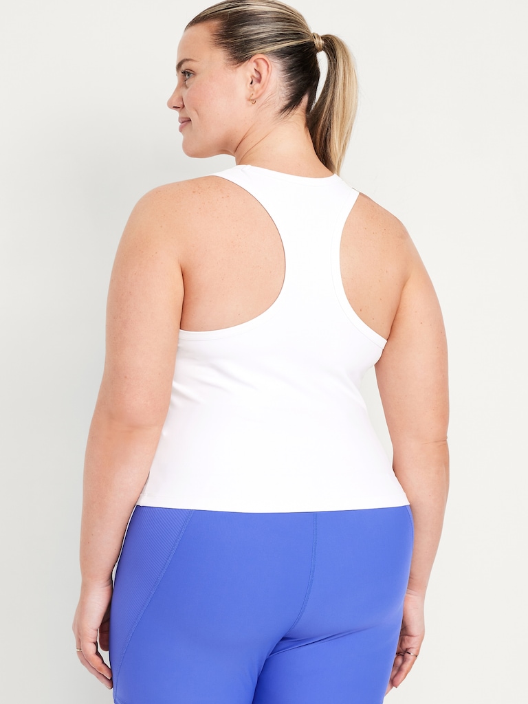 PowerSoft Racerback Cropped Shell Tank