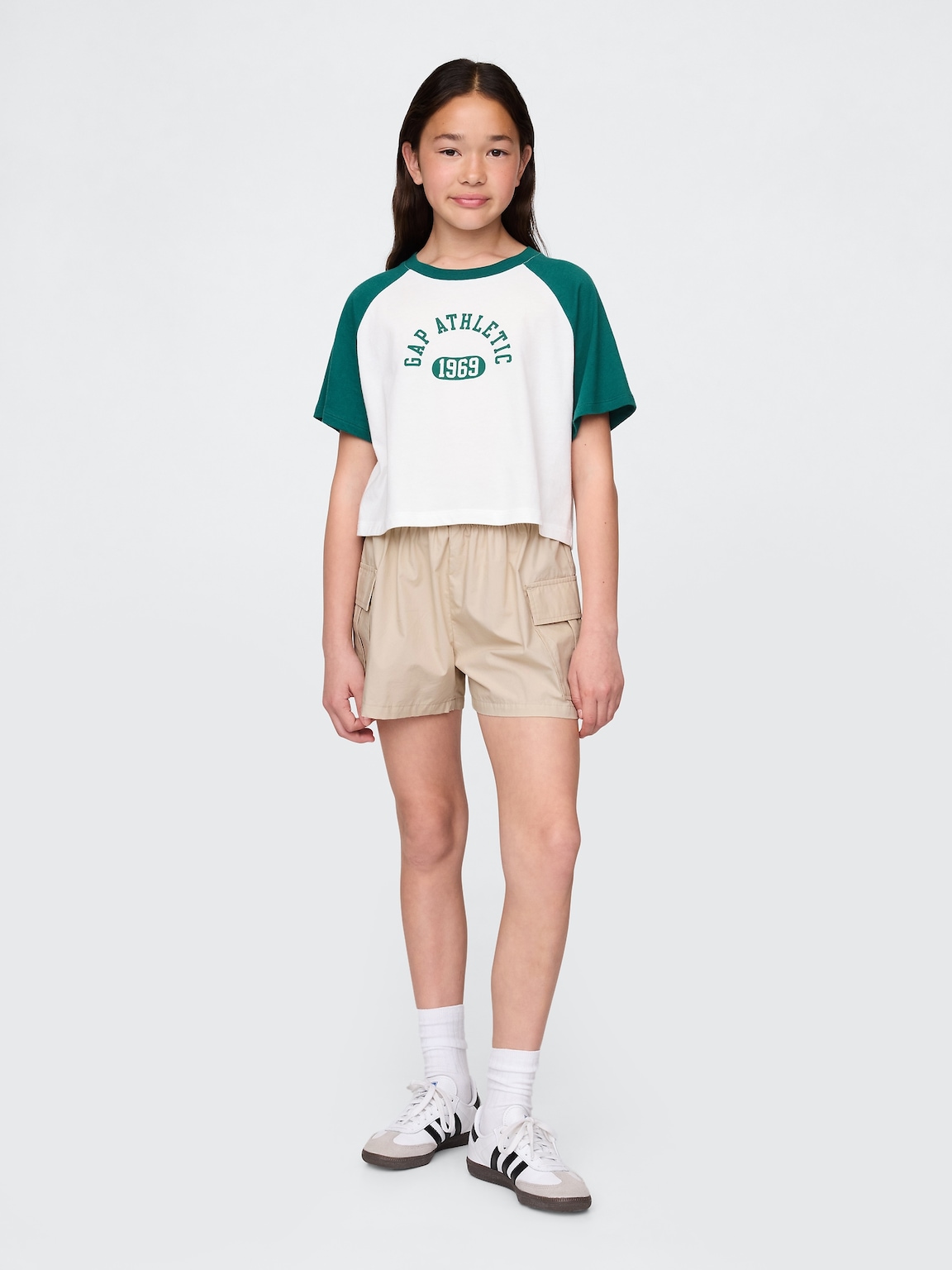 Kids Poplin Easy Cargo Shorts
