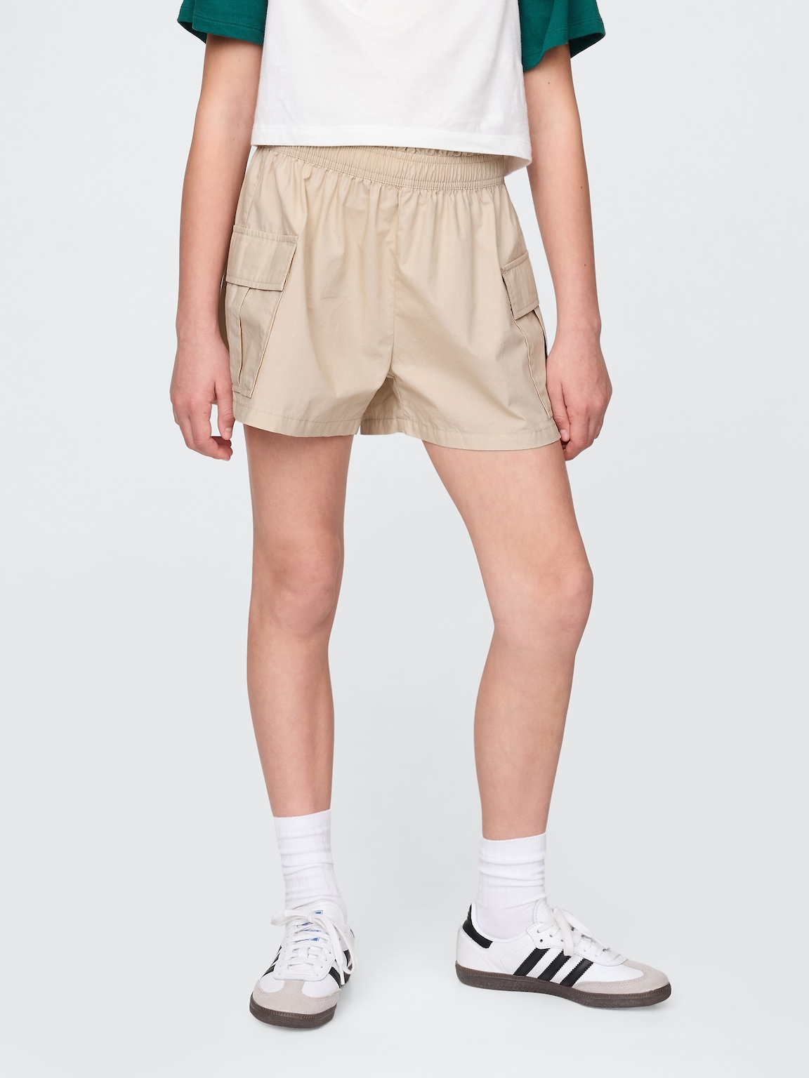 Kids Poplin Easy Cargo Shorts