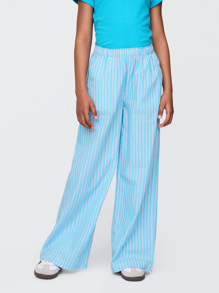 Kids Poplin Baggy Pants