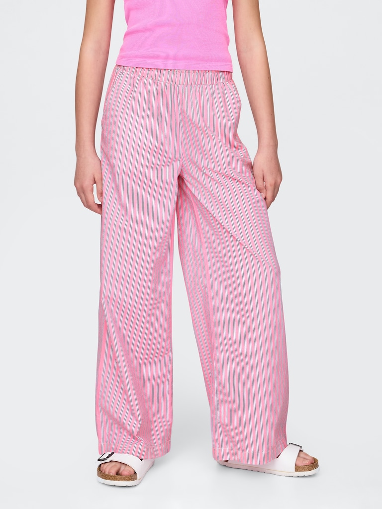 Kids Poplin Baggy Pants
