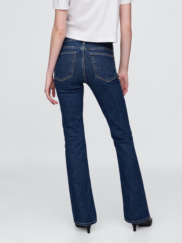 Mid Rise Baby Boot Jeans