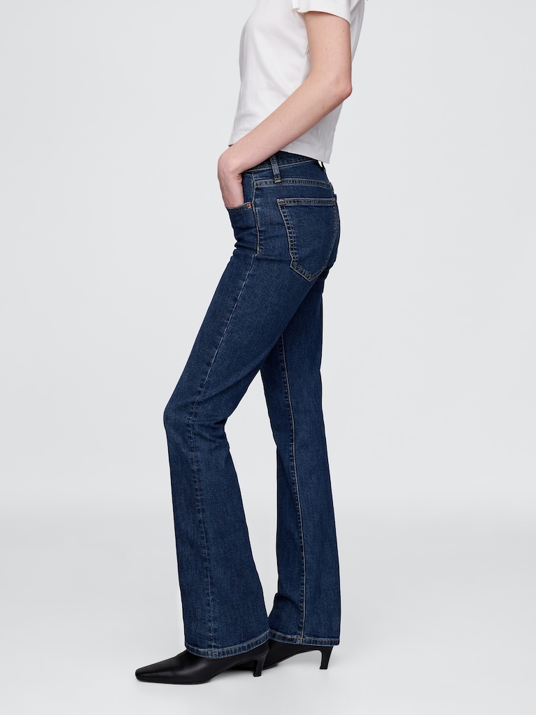 Mid Rise Baby Boot Jeans