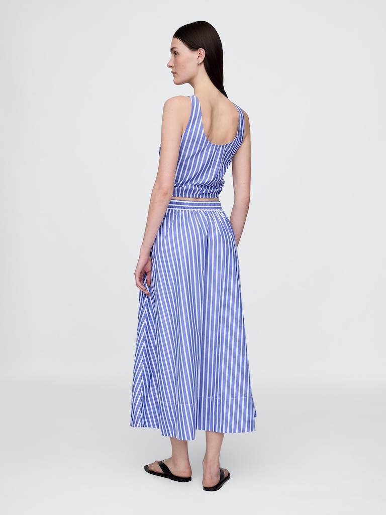 Poplin Maxi Skirt