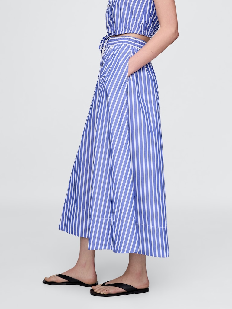 Poplin Maxi Skirt