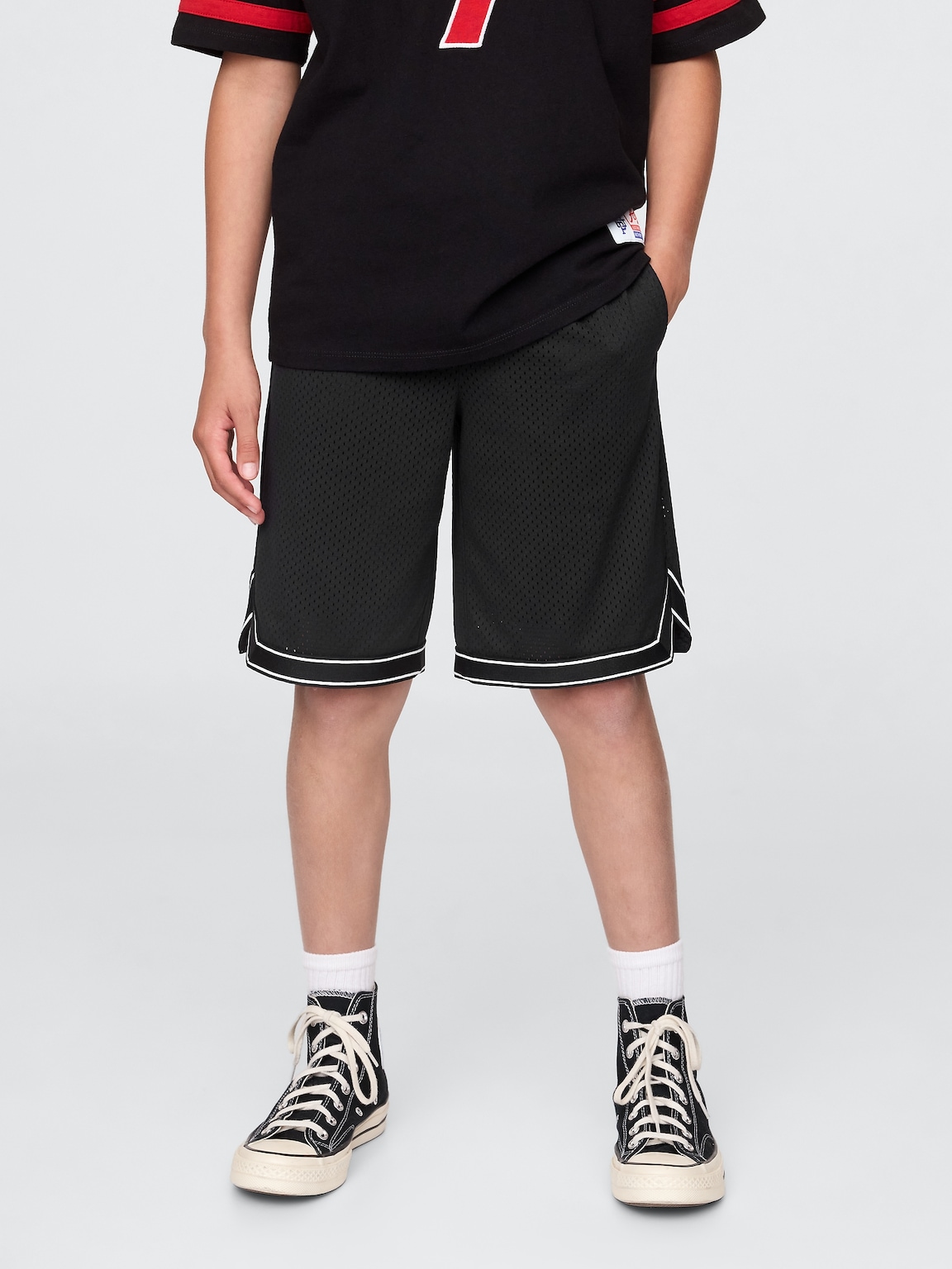 Kids GapFit 8.5" Mesh Pull-On Shorts