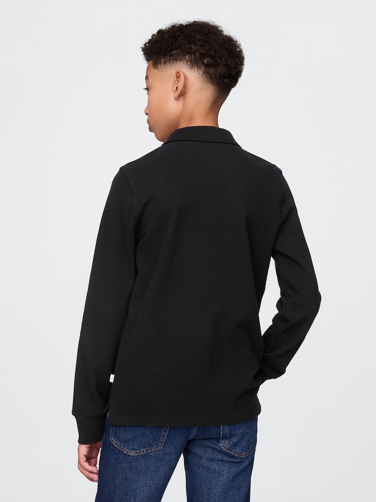 Kids Organic Cotton Uniform Polo Shirt