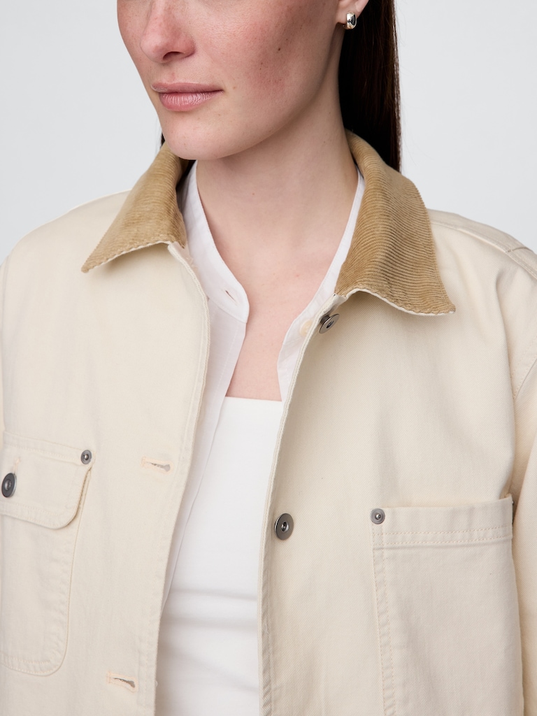 Corduroy Collar Barn Jacket