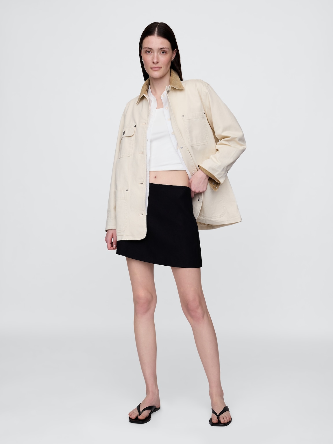 Corduroy Collar Barn Jacket