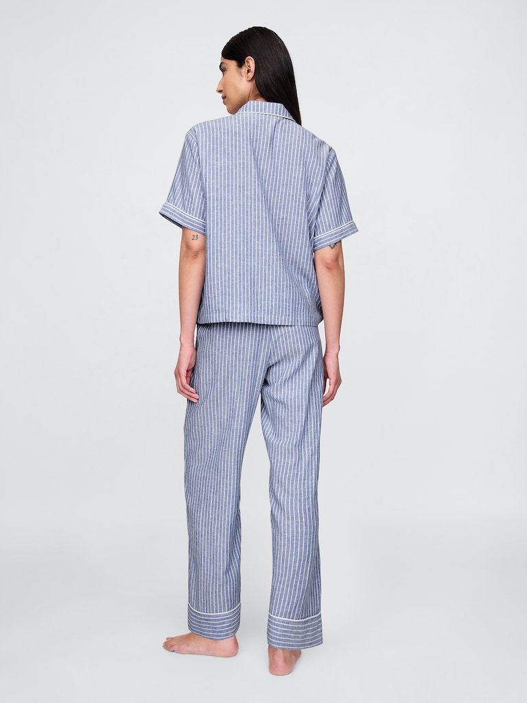 Linen-Blend PJ Pants