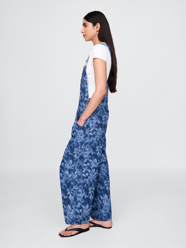 UltraSoft Denim Horseshoe Overalls