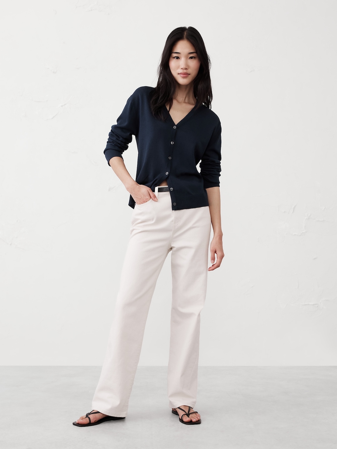 Forever V-Neck Cardigan Sweater