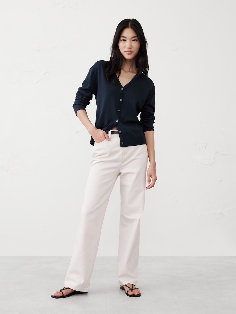 Forever V-Neck Cardigan Sweater