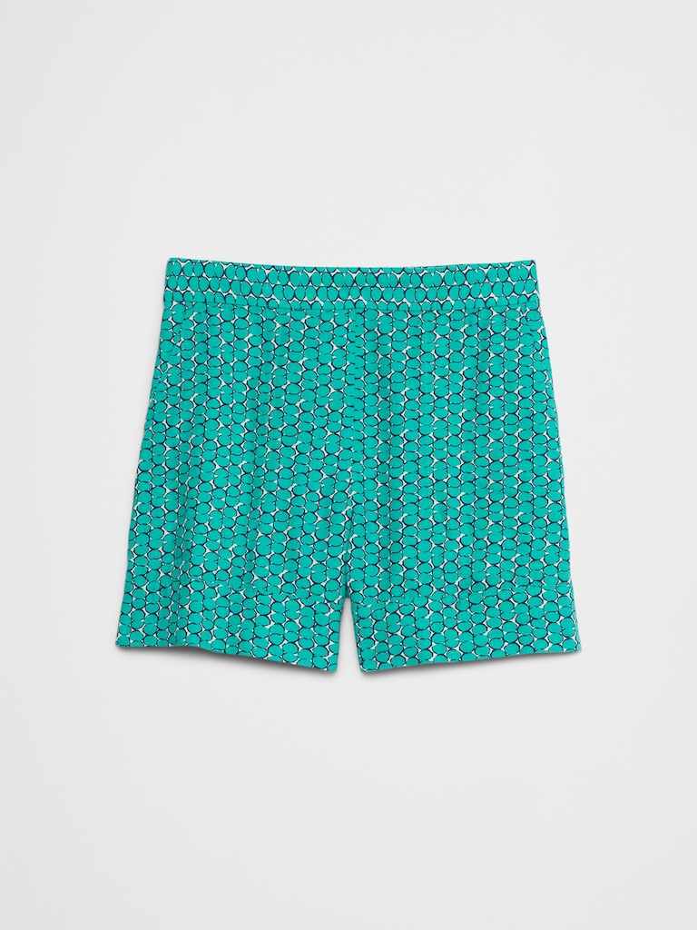 Linen-Blend Pull-On Short