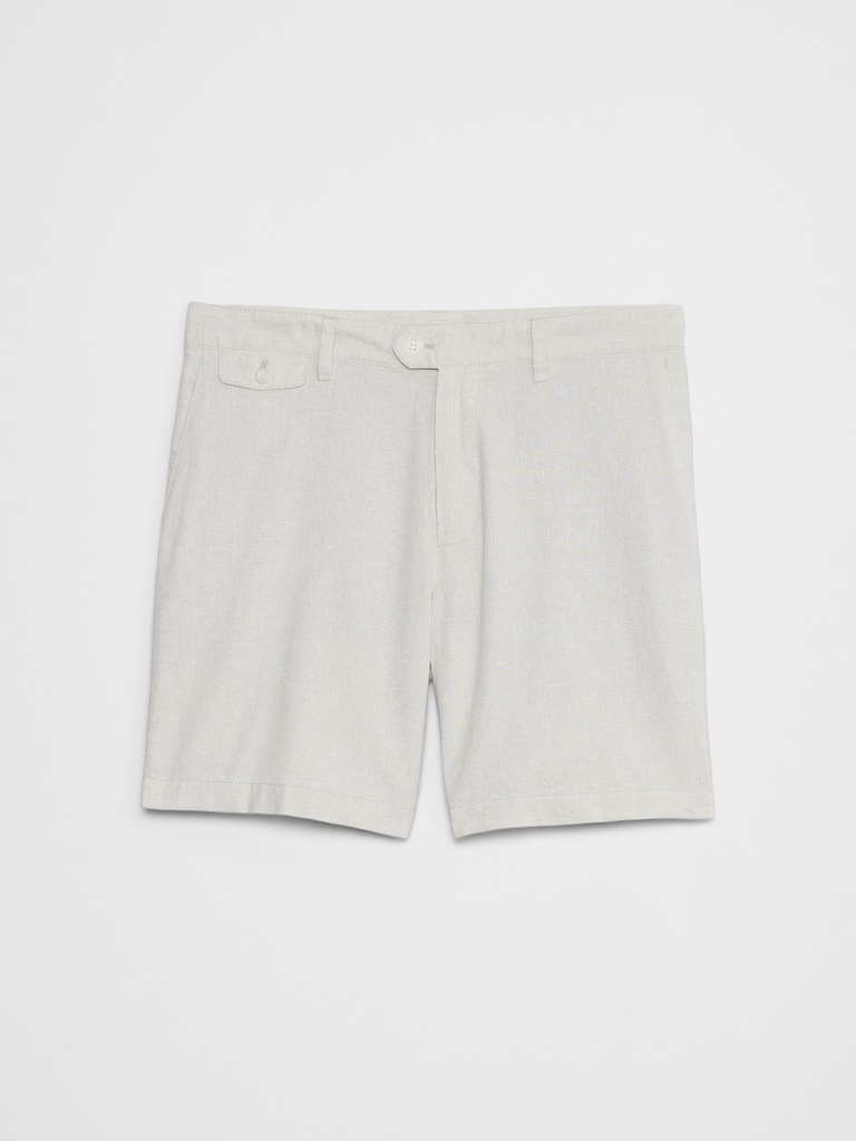 7" Linen-Blend Short