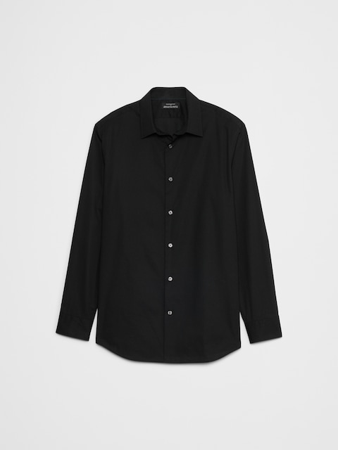 banana republic black dress shirt Men's Black Casual Shirts