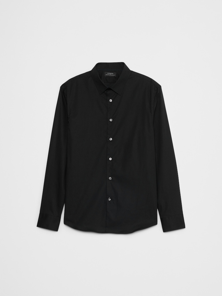 Slim-Fit Untucked Dress Shirt