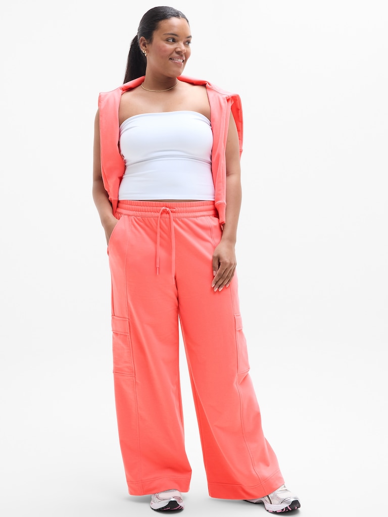 Retroterry High Rise Wide Leg Cargo Pant