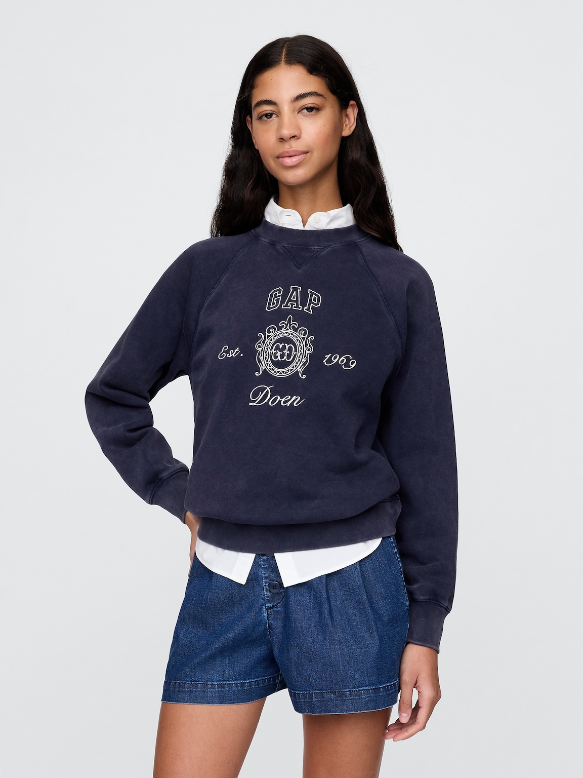 Gap × DÔEN Adult VintageSoft Logo Sweatshirt