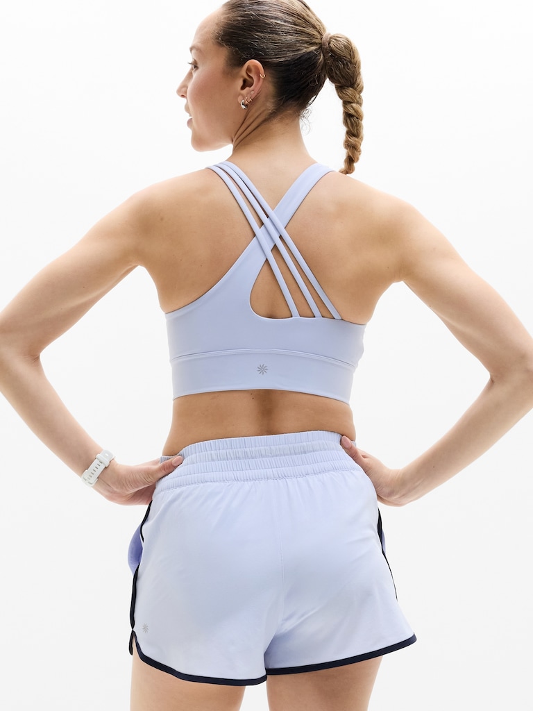Weekender High Rise 3" Stripe Run Short