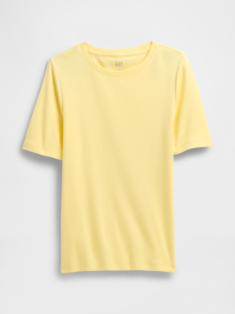 Modern Ribbed Crewneck T-Shirt