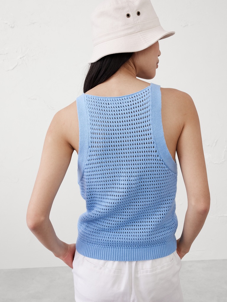 Open Stitch Sweater Tank