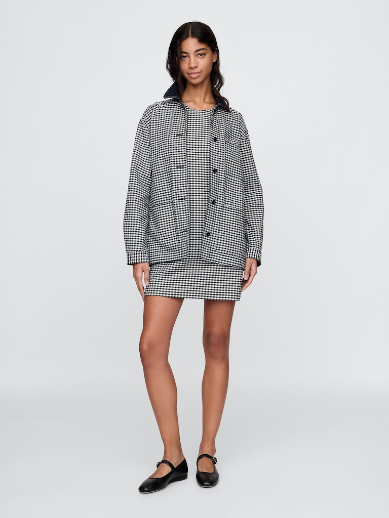 Gap × DÔEN Gingham Denim Jacket