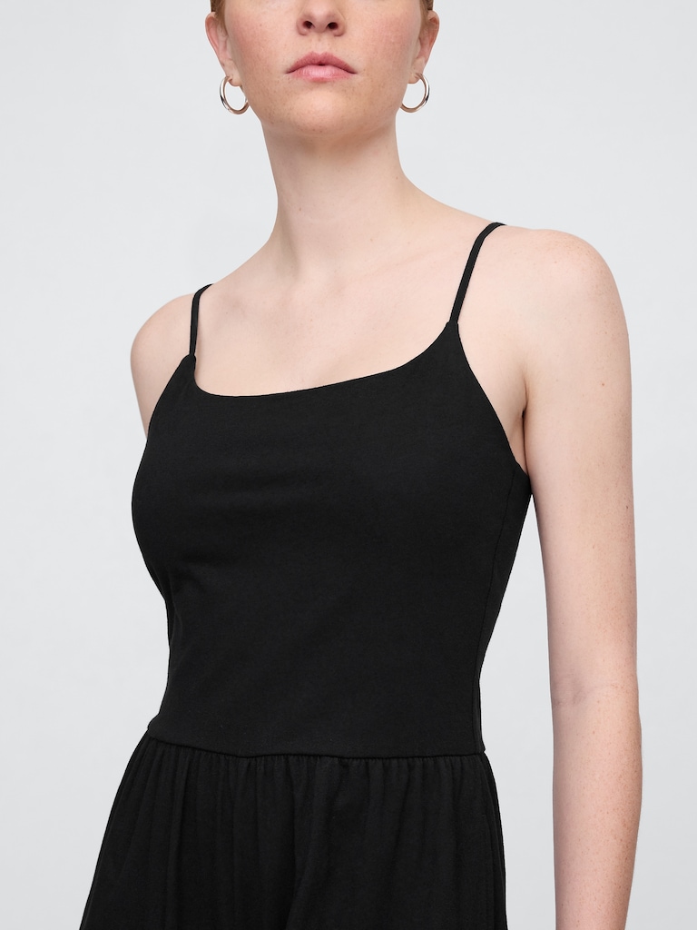 Stretch Jersey Wide-Leg Jumpsuit