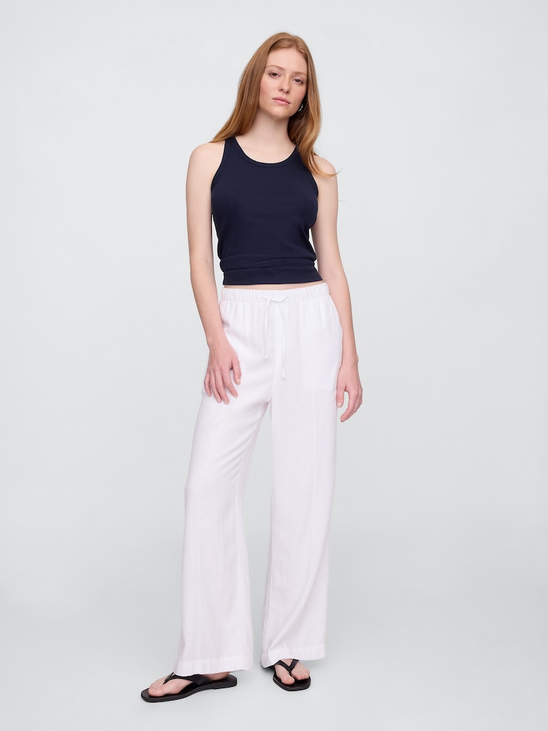 Ribbed Scoopneck Tank Top